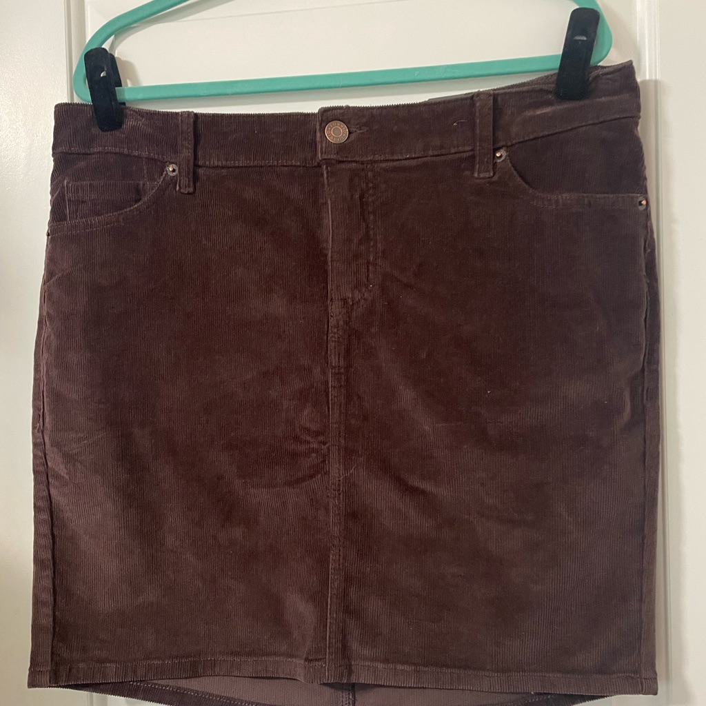Torrid Chocolate Corduroy Mini Skirt